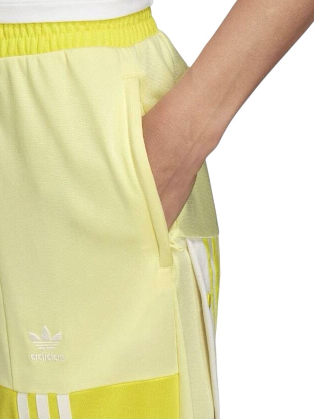 Adidas x Daniëlle Cathari Wide Leg Deconstructed Patchwork Track Pants Yellow 3X - Picture 13 of 16